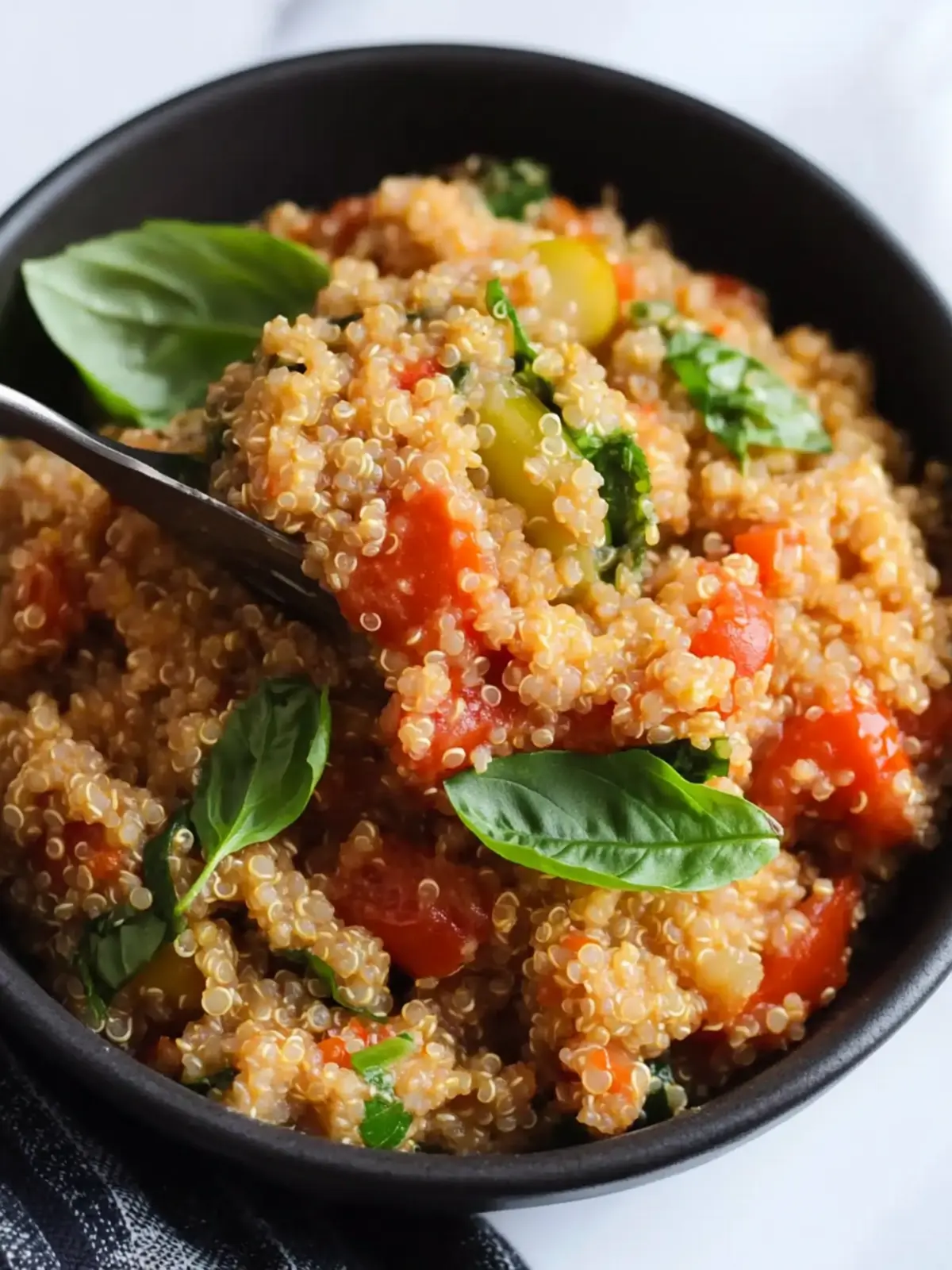 Savor This Easy Tomato & Basil Quinoa Risotto Tonight 2 Easy Tomato & Basil Quinoa Risotto