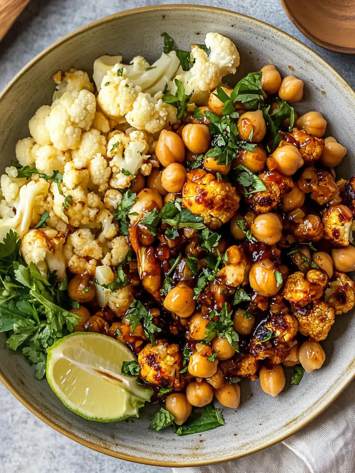 Vegan Hot Honey Cauliflower and Chickpeas for Epic Flavor 5 Vegan Hot Honey Cauliflower and Chickpeas