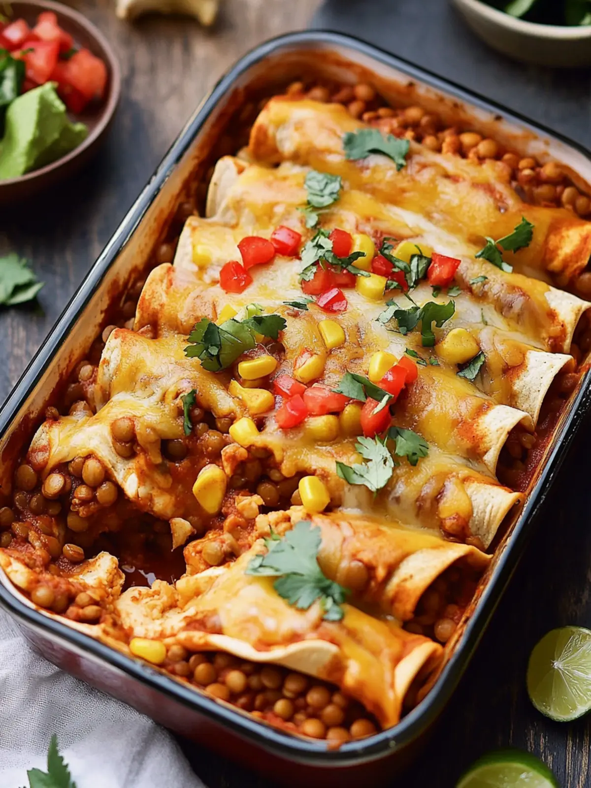 The Best Vegan Enchiladas With Lentils (Gluten-Free) Delight 3 The Best Vegan Enchiladas With Lentils (Gluten-Free)