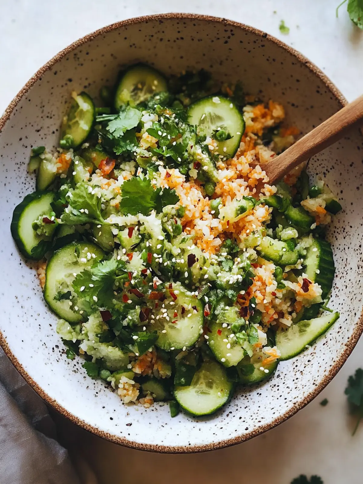 Crispy Rice Salad with Cucumbers and Herbs for a Fresh Dinner 5 dinner ideas Crispy Rice Salad with Cucumbers and Herbs