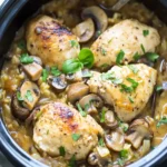 Crockpot Chicken and Mushrooms: Comfort Food Made Easy 7 Crockpot Chicken and Mushrooms