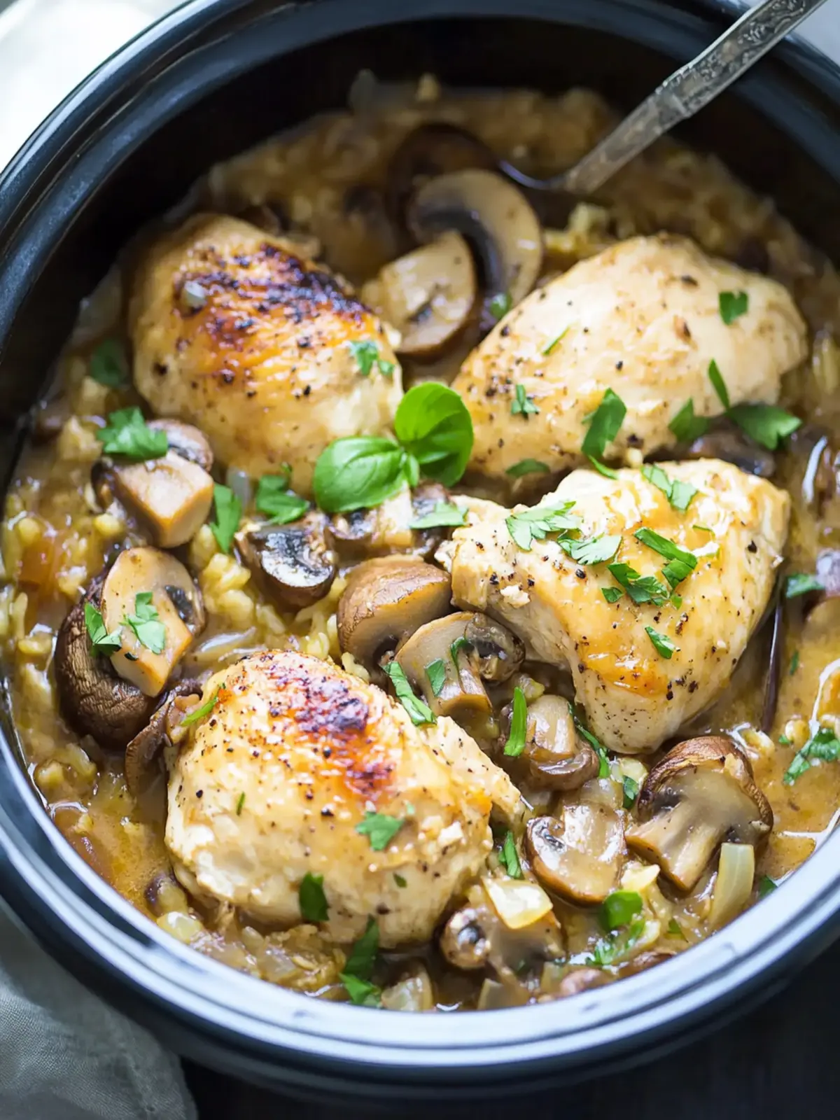 Crockpot Chicken and Mushrooms: Comfort Food Made Easy 5 Crockpot Chicken and Mushrooms