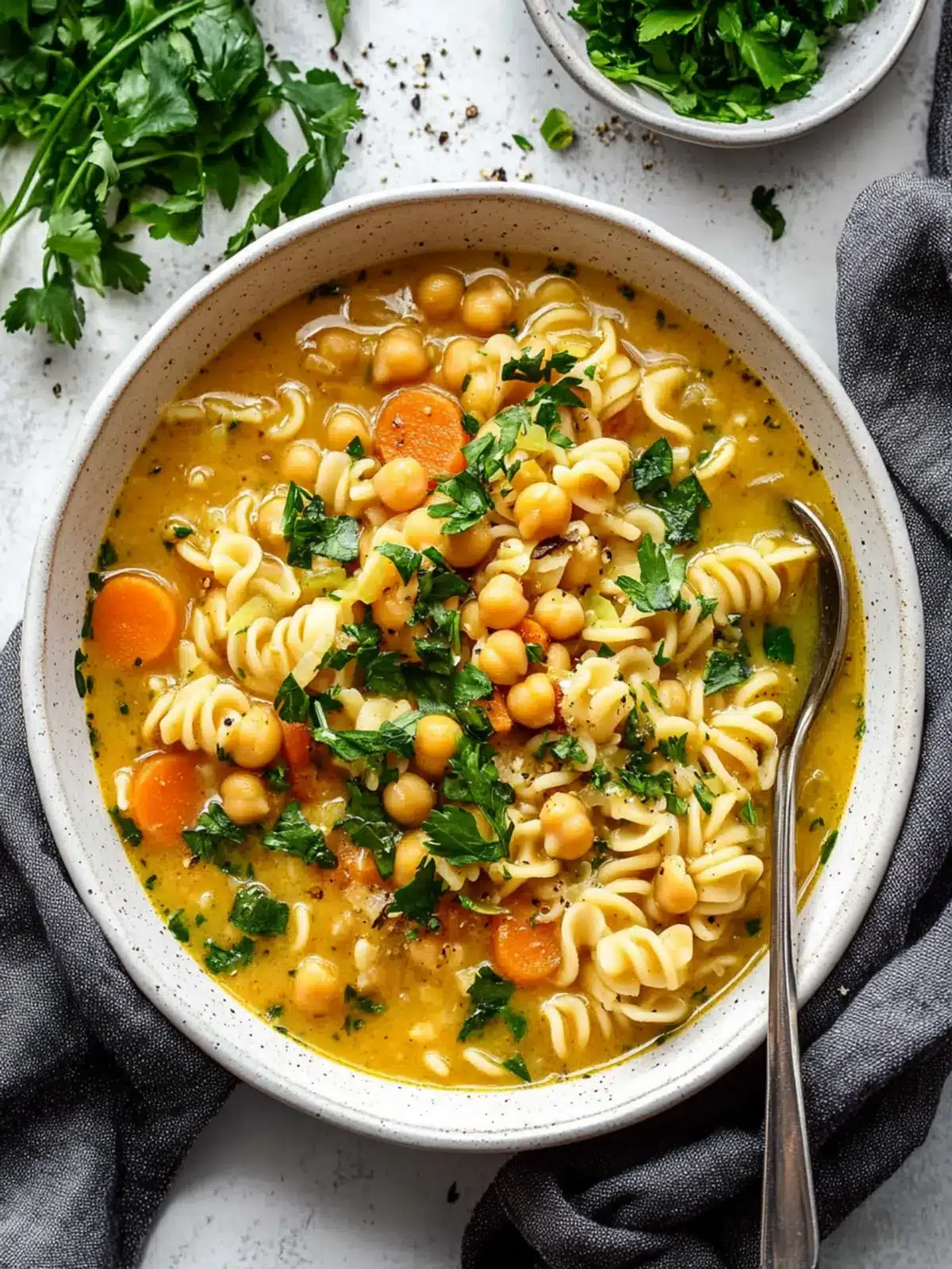 Cozy Chickpea Noodle Soup for Delicious Comfort Food 5 Chickpea Noodle Soup