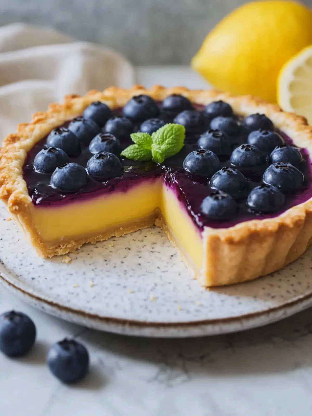 Irresistible Blueberry-Lemon Curd Tart Dessert Ideas to Delight 4 dessert ideas Blueberry–Lemon Curd Tart