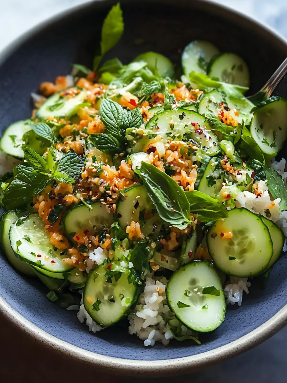 Crispy Rice Salad with Cucumbers and Herbs for a Fresh Dinner 3 dinner ideas Crispy Rice Salad with Cucumbers and Herbs