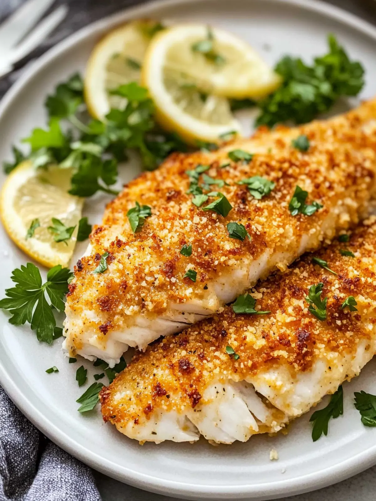 Crispy Air Fryer Parmesan Crusted Tilapia in Just 10 Minutes 3 Air Fryer Parmesan Crusted Tilapia