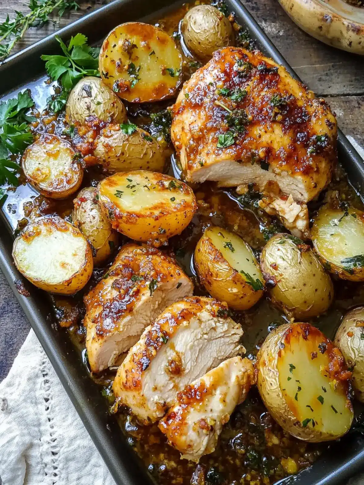 Savory Sheet Pan Chicken and Potatoes: Easy One-Pan Delight 4 Sheet Pan Chicken and Potatoes