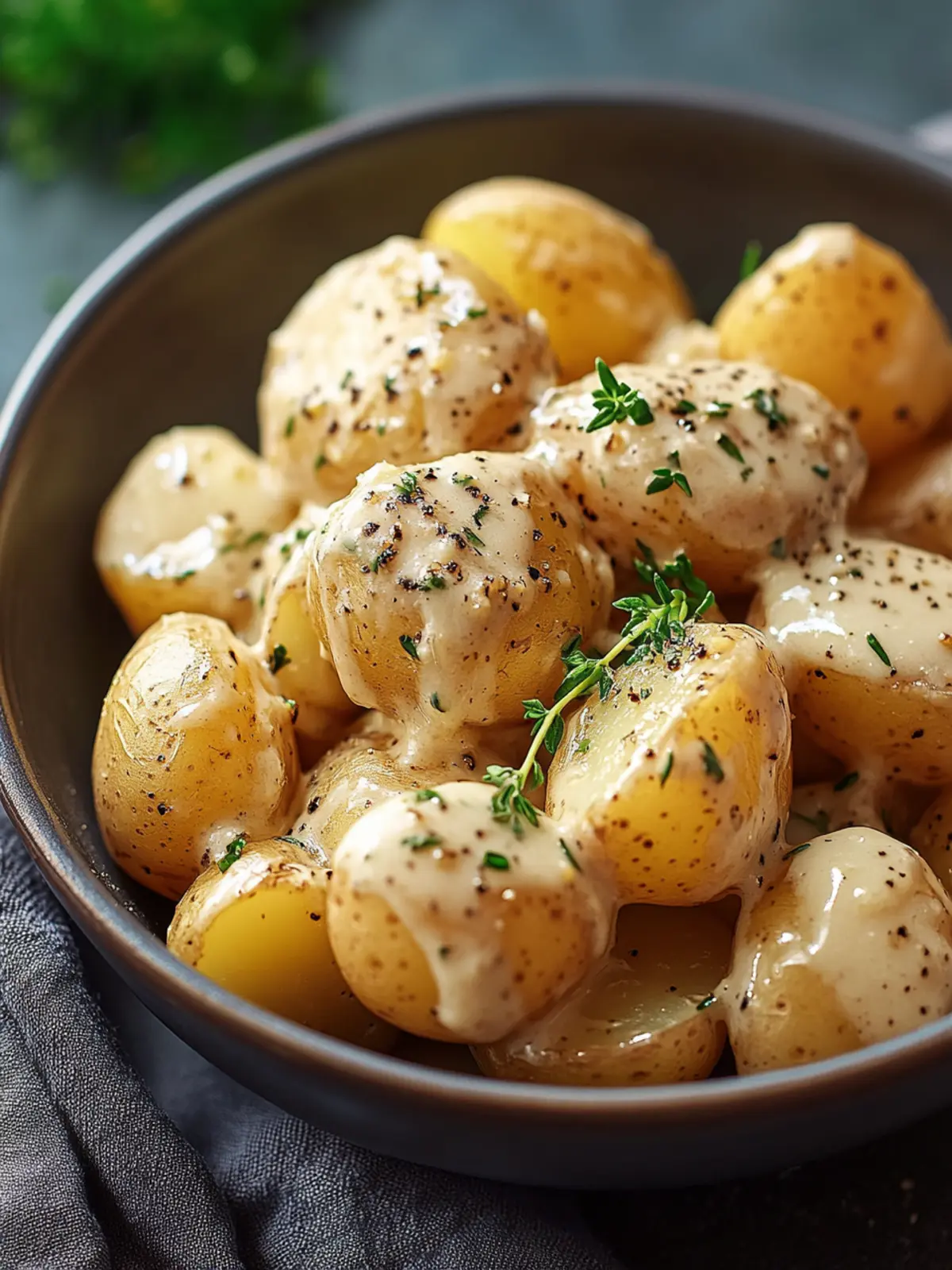 Creamy Garlic Sauce Baby Potatoes That Wow Every Dinner Table 3 Creamy Garlic Sauce Baby Potatoes