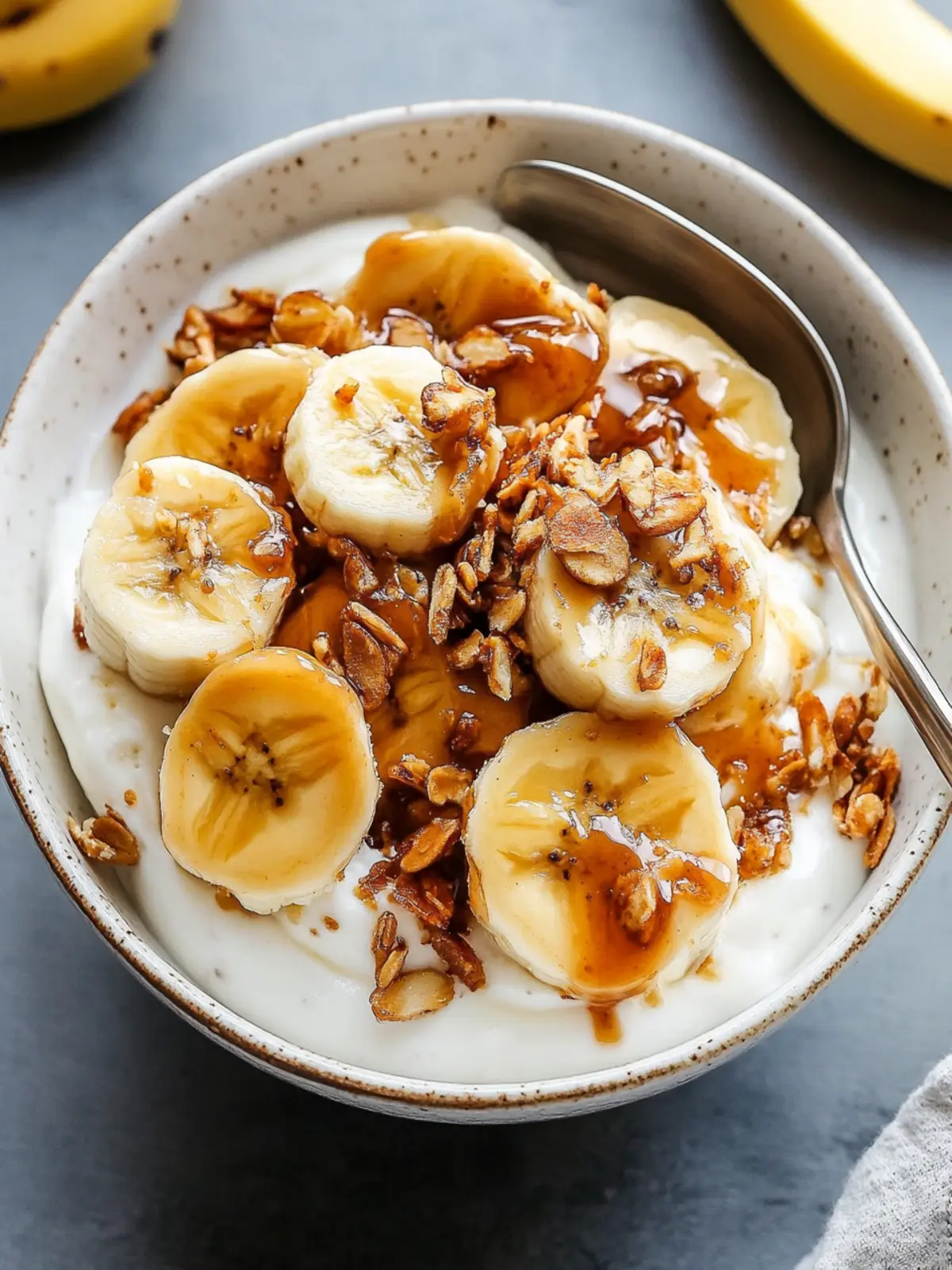 Elevate Your Mornings with a High-Protein Caramelized Banana Yogurt Bowl 4 High-Protein Caramelized Banana Yogurt Bowl