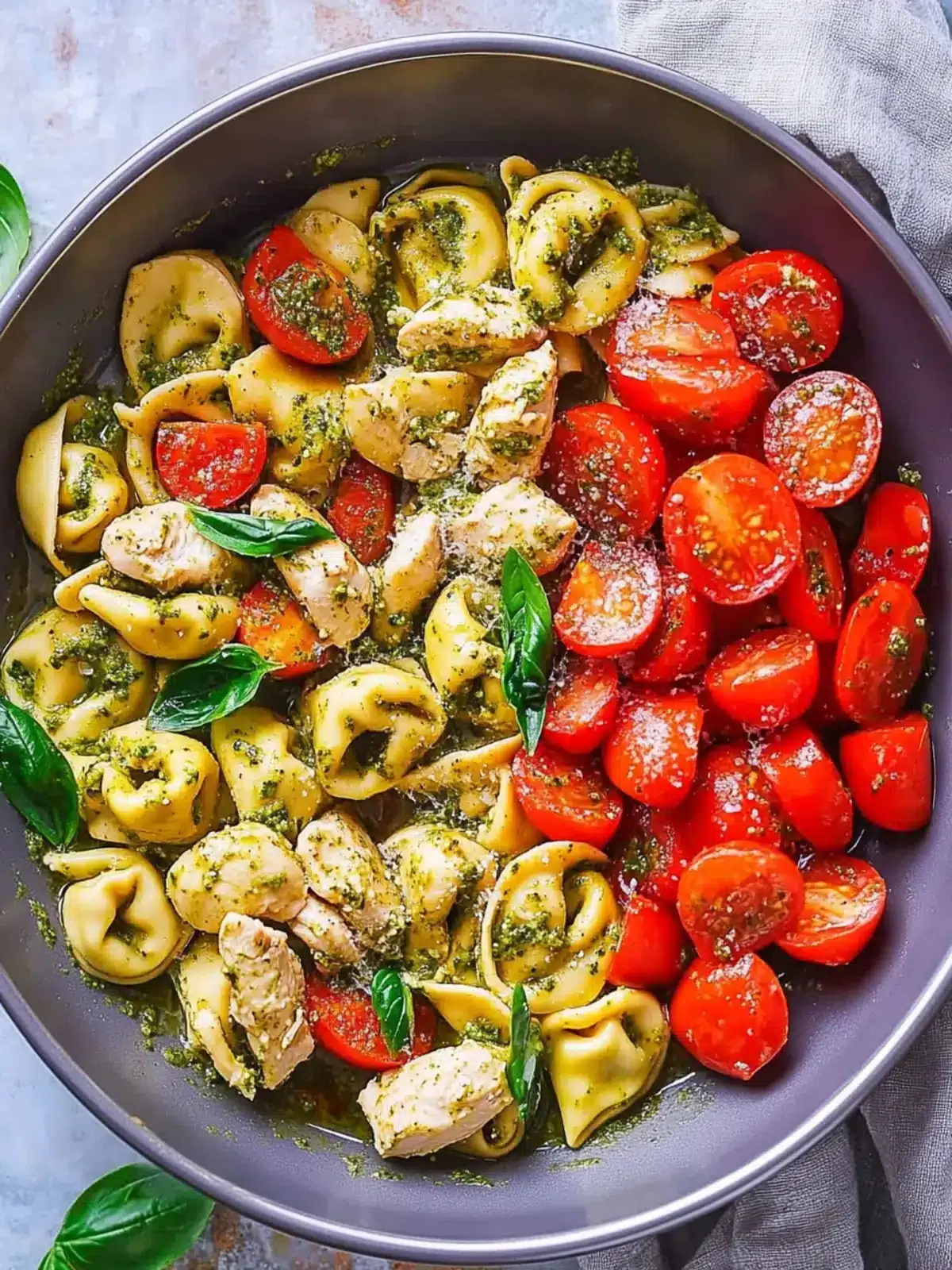 Pesto Chicken Tortellini and Veggies: A Flavorful Dinner Recipe 5 dinner recipes Pesto Chicken Tortellini and Veggies