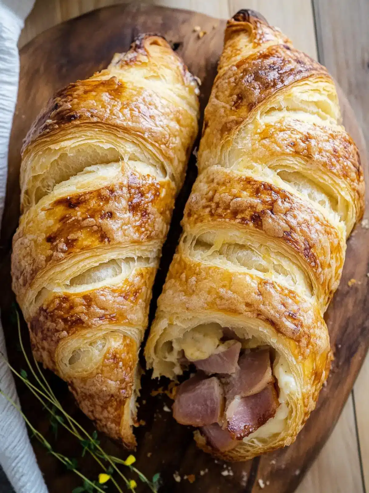 Baking Ham and Cheese Sourdough Croissant Loaf Made Easy 2 Baking Ham and Cheese Sourdough Croissant Loaf