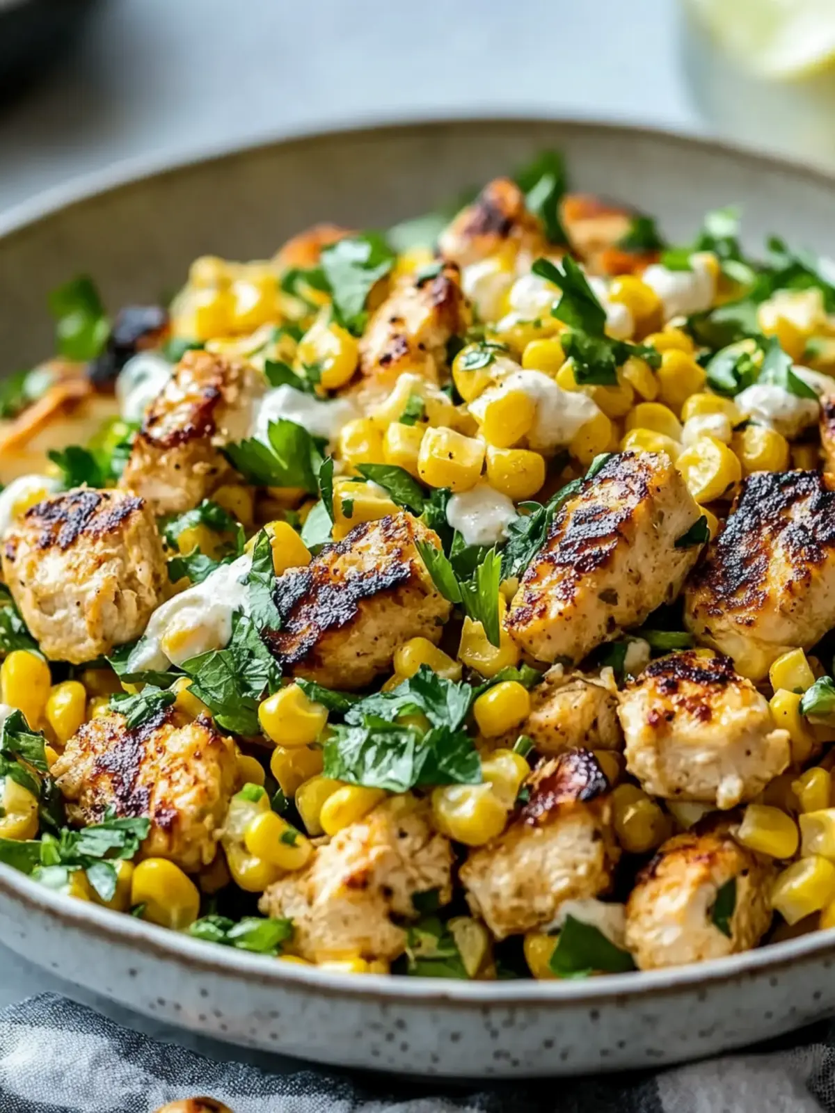 High Protein Chicken Street Corn Salad Bursting with Flavor 4 high protein High Protein Chicken Street Corn Salad