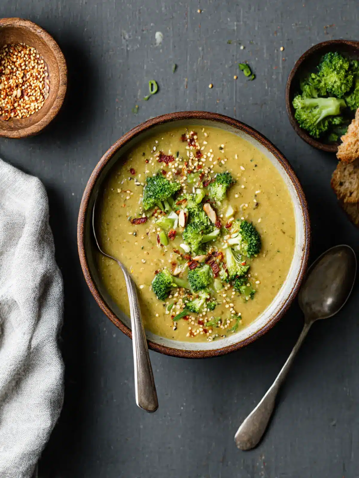 Creamy Broccoli & Red Lentil Soup for Cozy Nights In 3 Creamy Broccoli + Red Lentil Soup