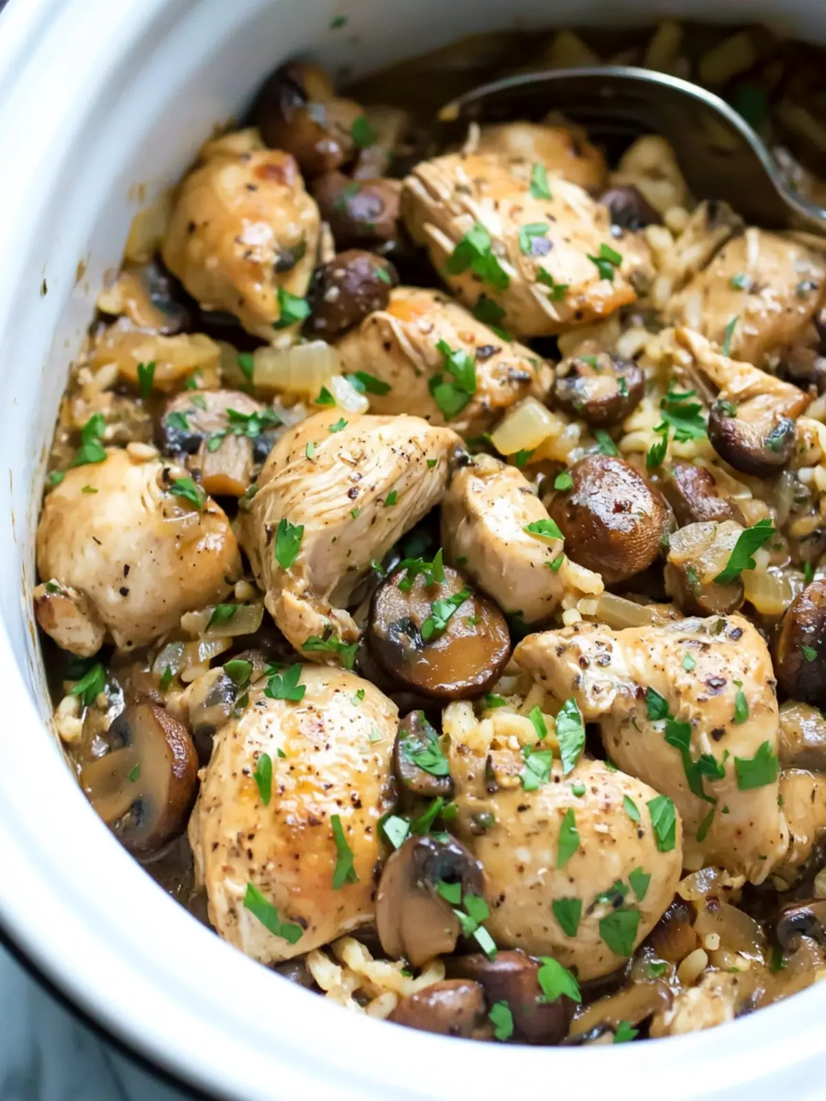 Crockpot Chicken and Mushrooms: Comfort Food Made Easy 3 Crockpot Chicken and Mushrooms