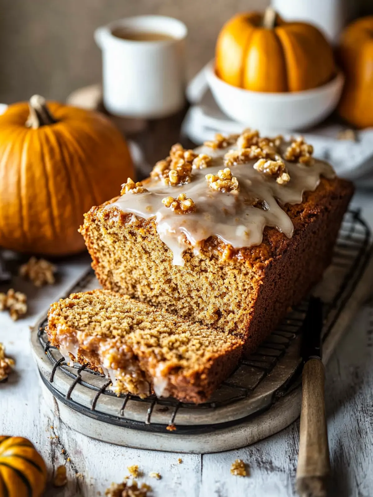 Delicious Pumpkin Bread with Maple Glaze for Cozy Mornings 4 Pumpkin Bread with Maple Glaze