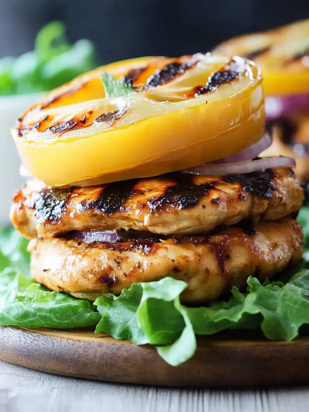 Grilled Hawaiian Chicken Burgers Paleo Whole30 Bliss Awaits 4 Grilled Hawaiian Chicken Burgers {Paleo, Whole30}