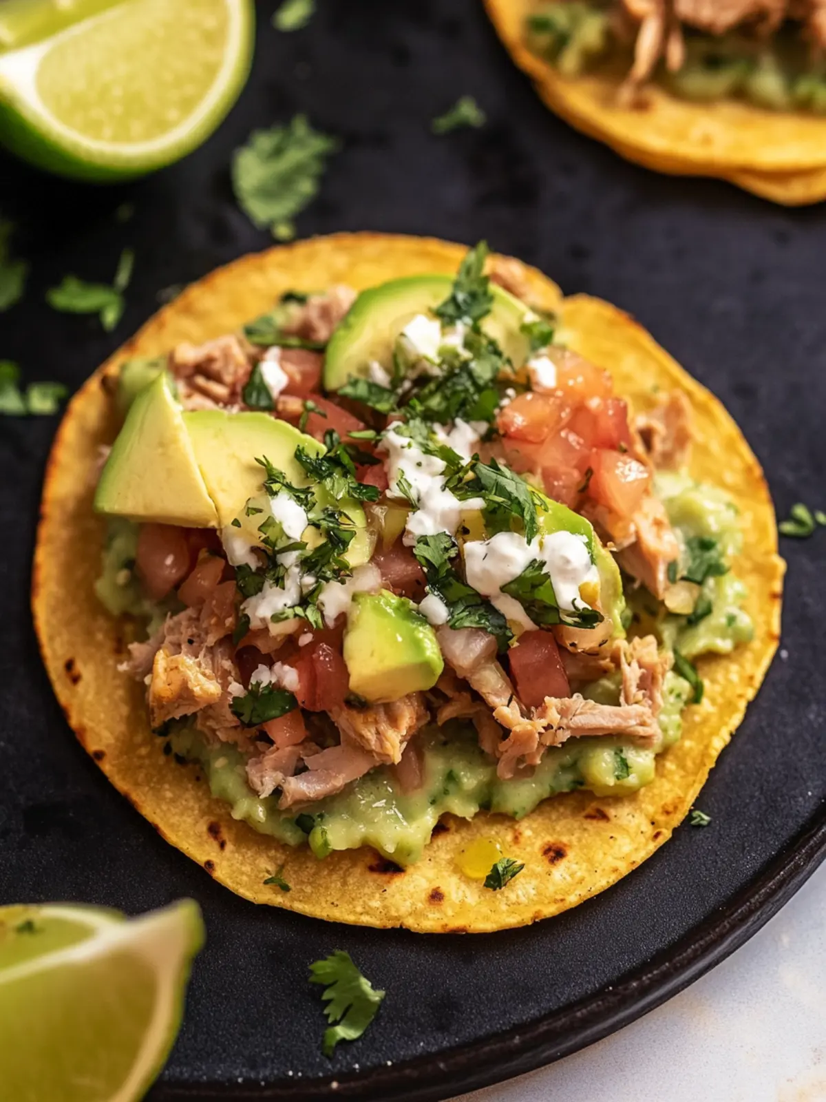 Savor High Protein Tuna Tostadas with Quick Guacamole Delight 2 High Protein Tuna Tostadas