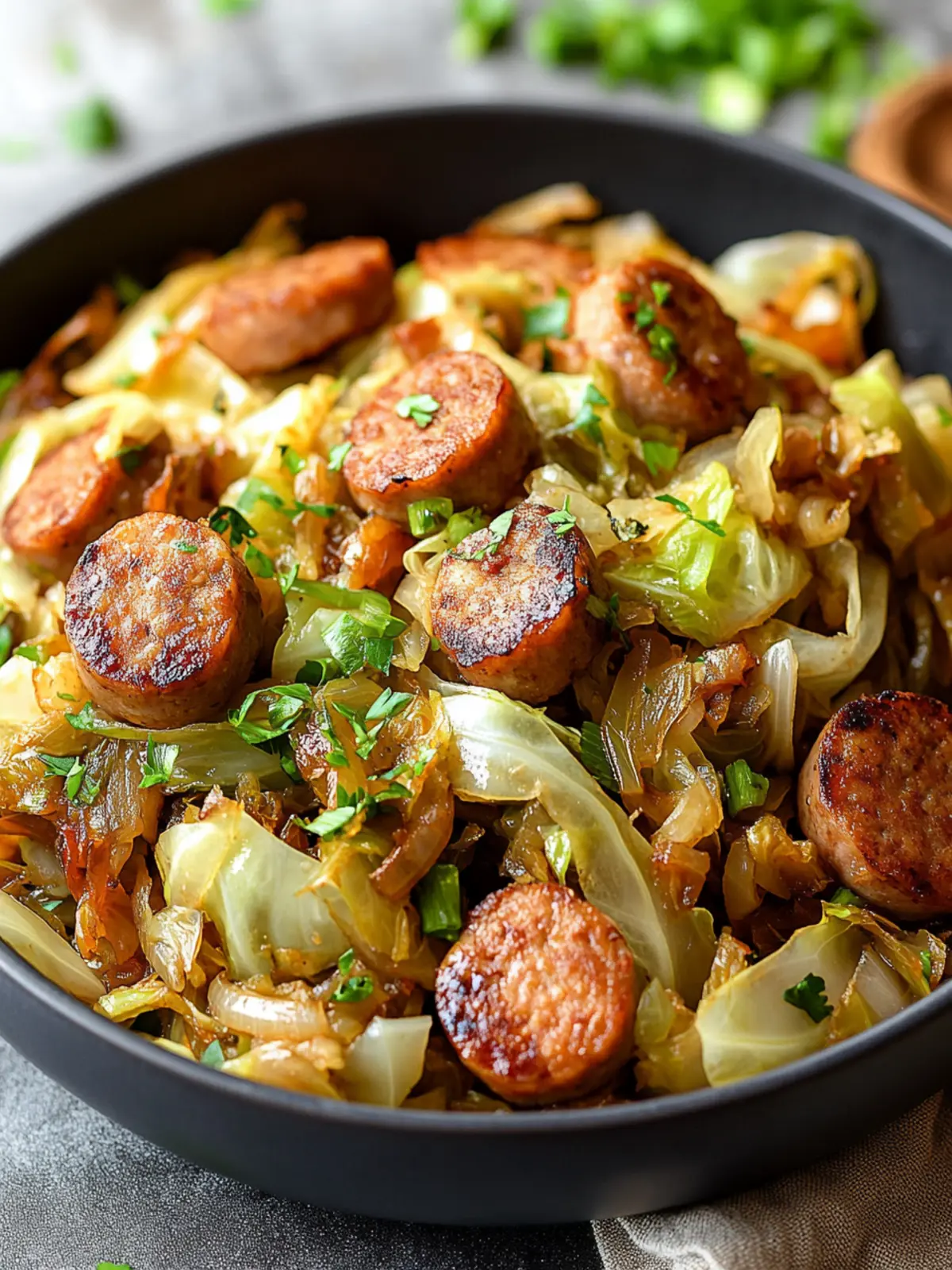 Easy Sausage and Cabbage Stir Fry: Quick 30-Minute Dinner Ideas 3 dinner ideas Easy Sausage and Cabbage Stir Fry (30-Minutes)