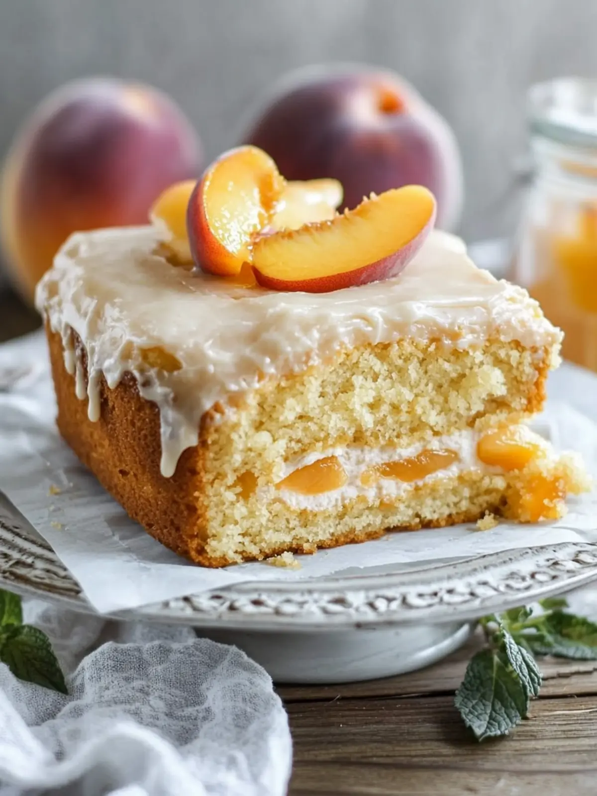 Decadent Brown Sugar Peach Cake You’ll Crave Again and Again 3 Brown Sugar Peach Cake