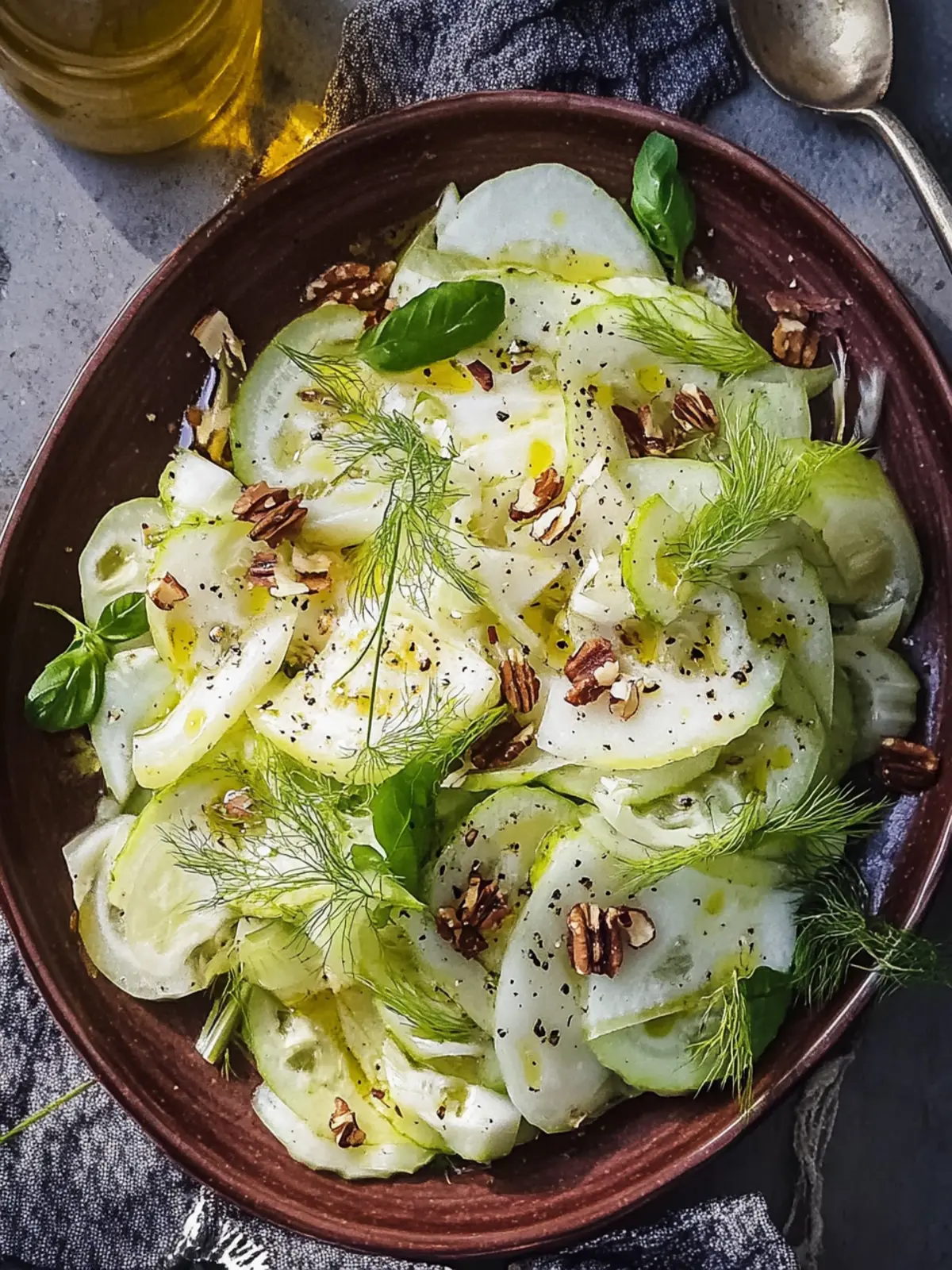 Zesty Fennel Salad with Apples and Crunchy Pecans 5 Fennel Salad