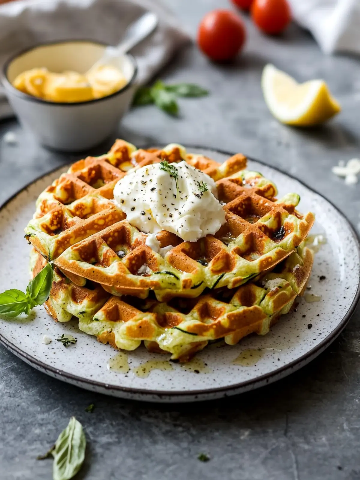 Savory Zucchini Waffles Cheesy and Crispy for a Fun Twist 2 Savory Zucchini Waffles (Cheesy and Crispy)