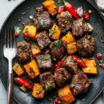 Savory Steak Bites with Sweet Potatoes and Peppers Delight 7 Steak Bites with Sweet Potatoes and Peppers