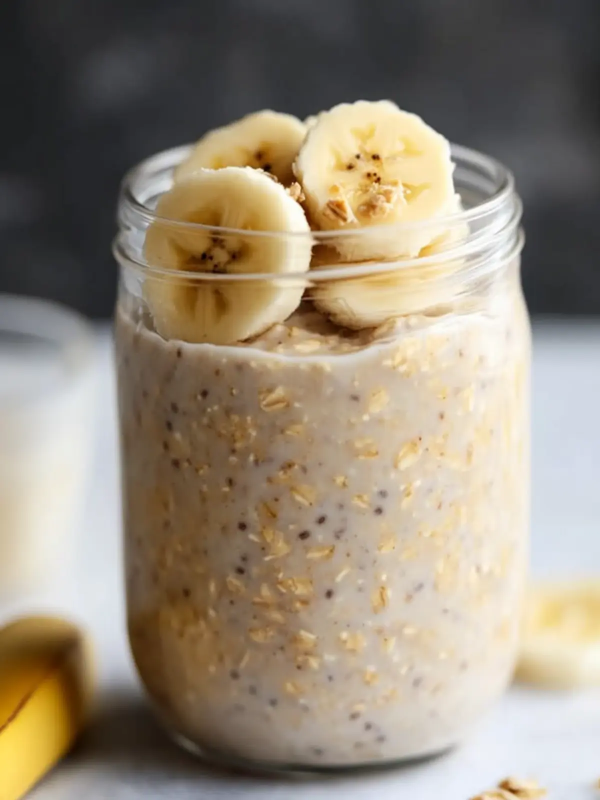 High Protein Peanut Butter Banana Overnight Oats Bliss 4 High Protein Peanut Butter Banana Overnight Oats