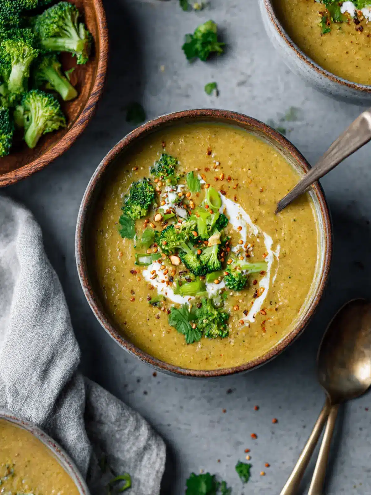Creamy Broccoli & Red Lentil Soup for Cozy Nights In 2 Creamy Broccoli + Red Lentil Soup