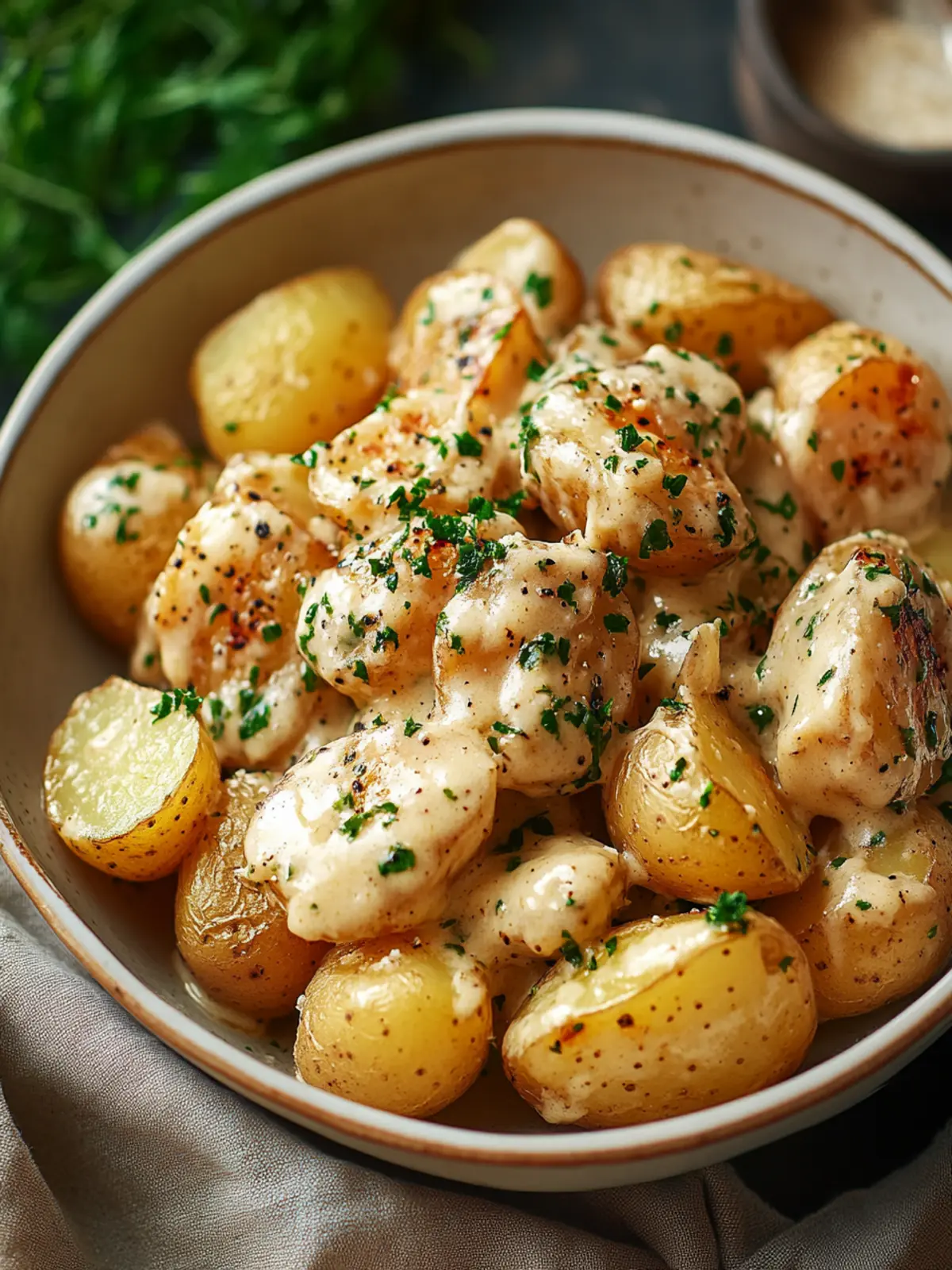 Creamy Garlic Sauce Baby Potatoes That Wow Every Dinner Table 5 Creamy Garlic Sauce Baby Potatoes