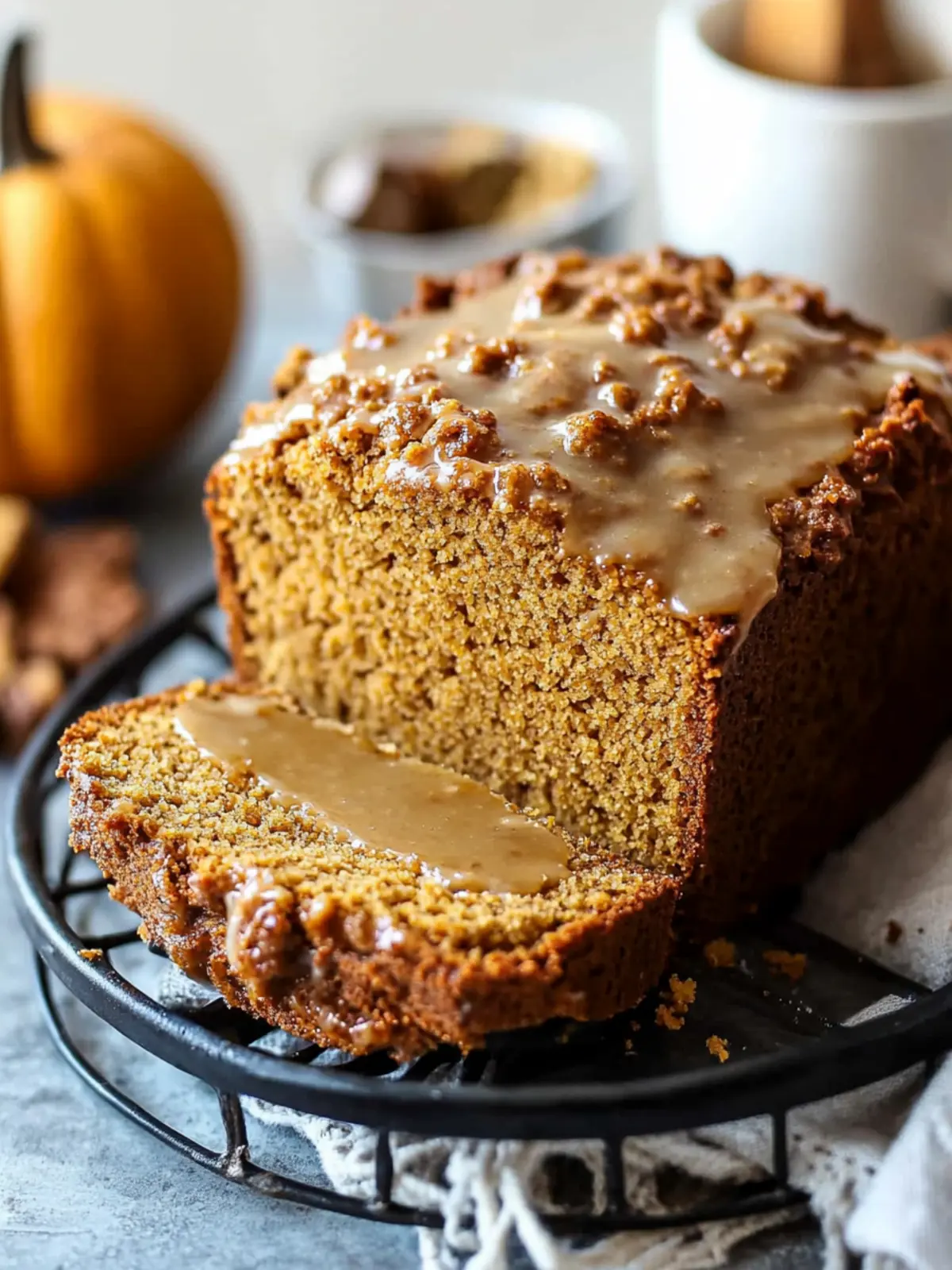 Delicious Pumpkin Bread with Maple Glaze for Cozy Mornings 2 Pumpkin Bread with Maple Glaze