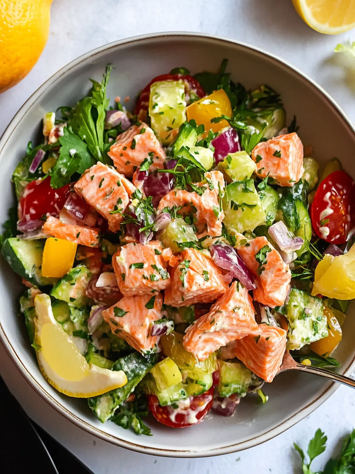 Delicious Salmon Salad for a Fresh Twist on Lunchtime 4 Salmon Salad