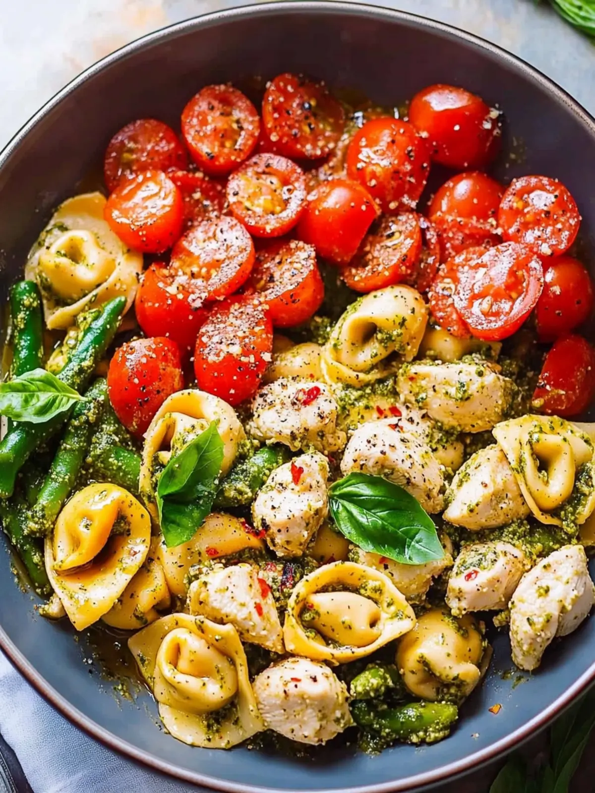 Pesto Chicken Tortellini and Veggies: A Flavorful Dinner Recipe 2 dinner recipes Pesto Chicken Tortellini and Veggies