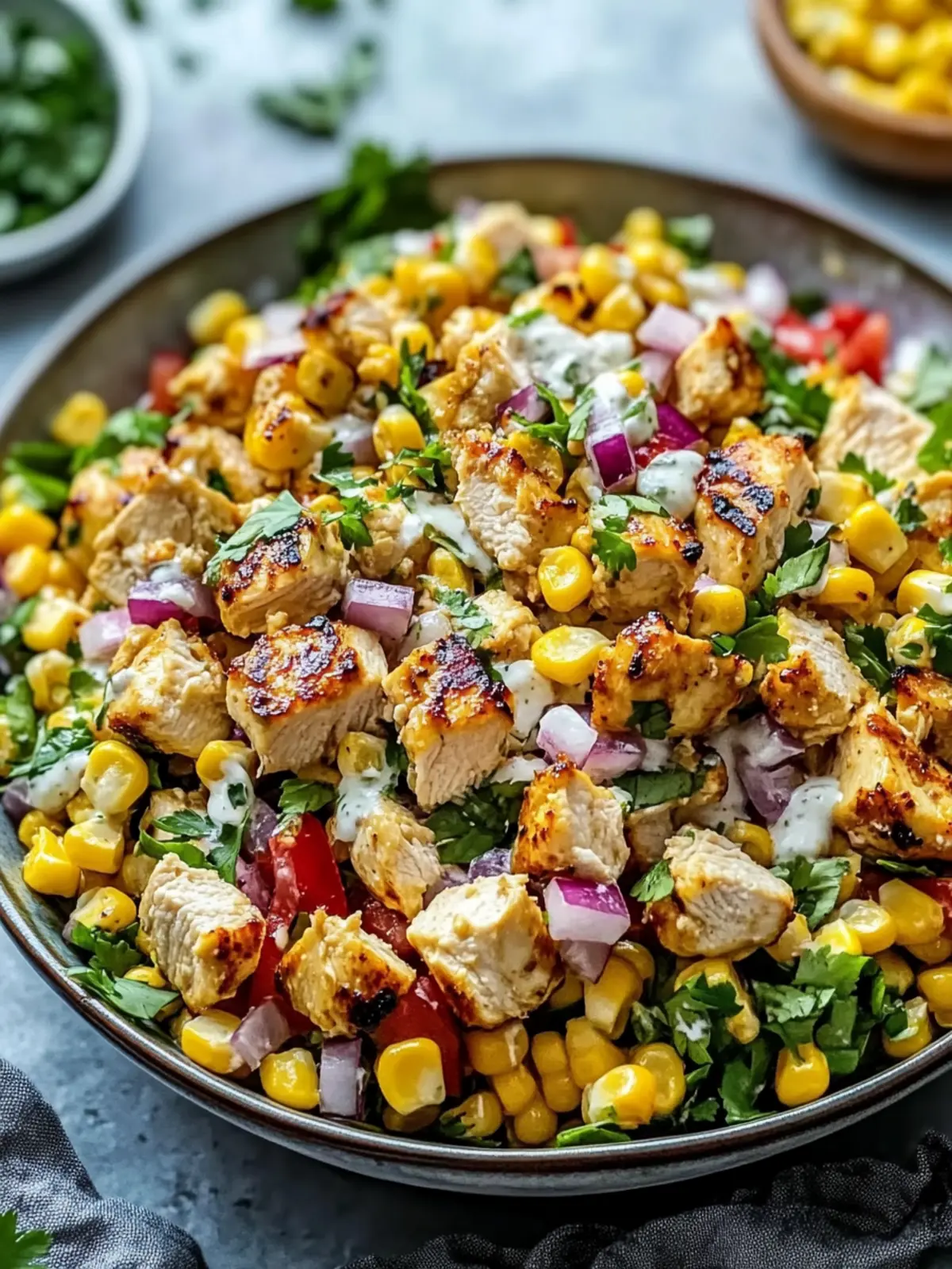 High Protein Chicken Street Corn Salad Bursting with Flavor 3 high protein High Protein Chicken Street Corn Salad