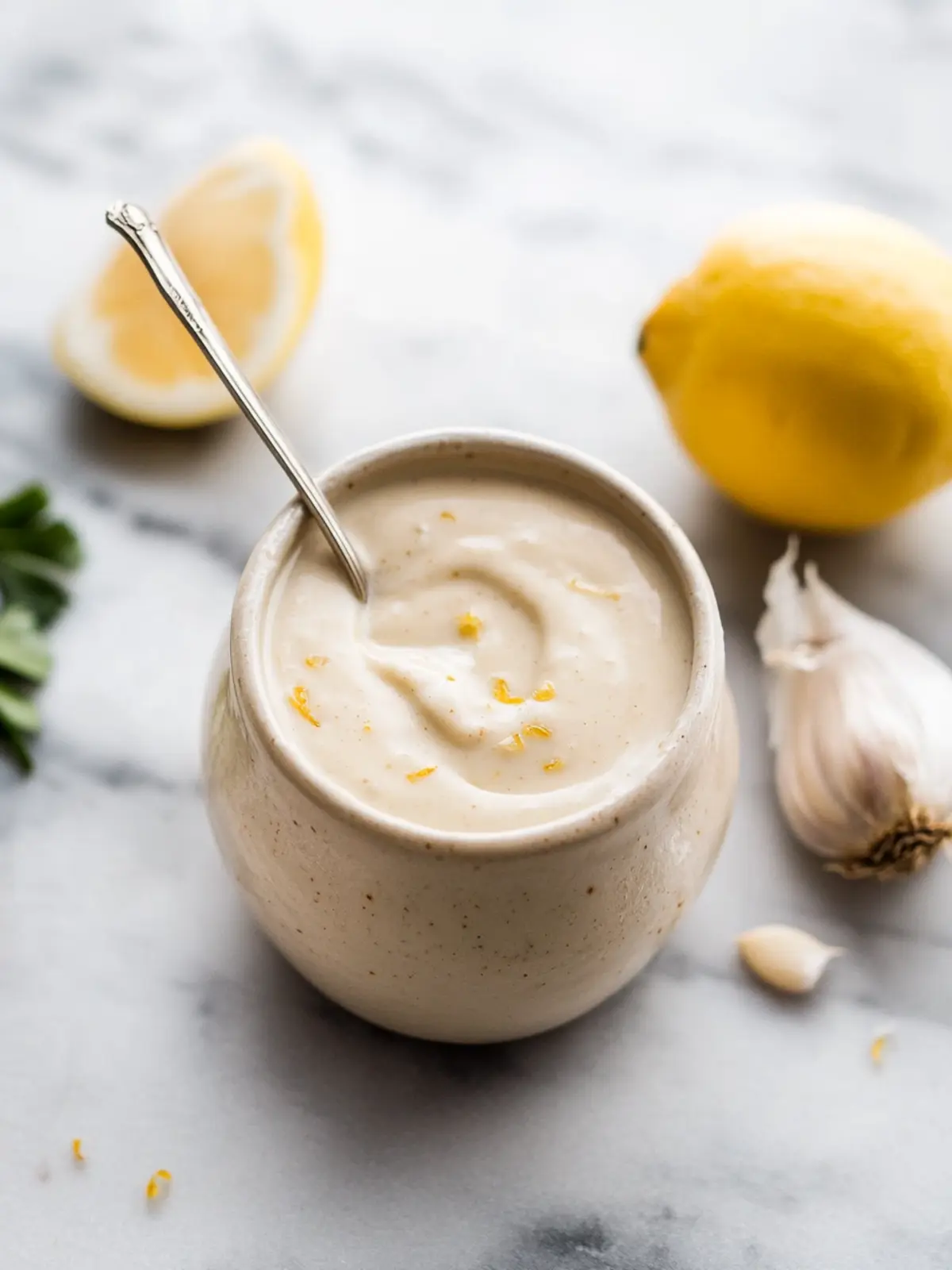 Zesty Lemon Garlic Tahini Dressing You'll Adore 5 Lemon Garlic Tahini Dressing