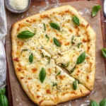 White Pizza with Garlic Pizza Sauce