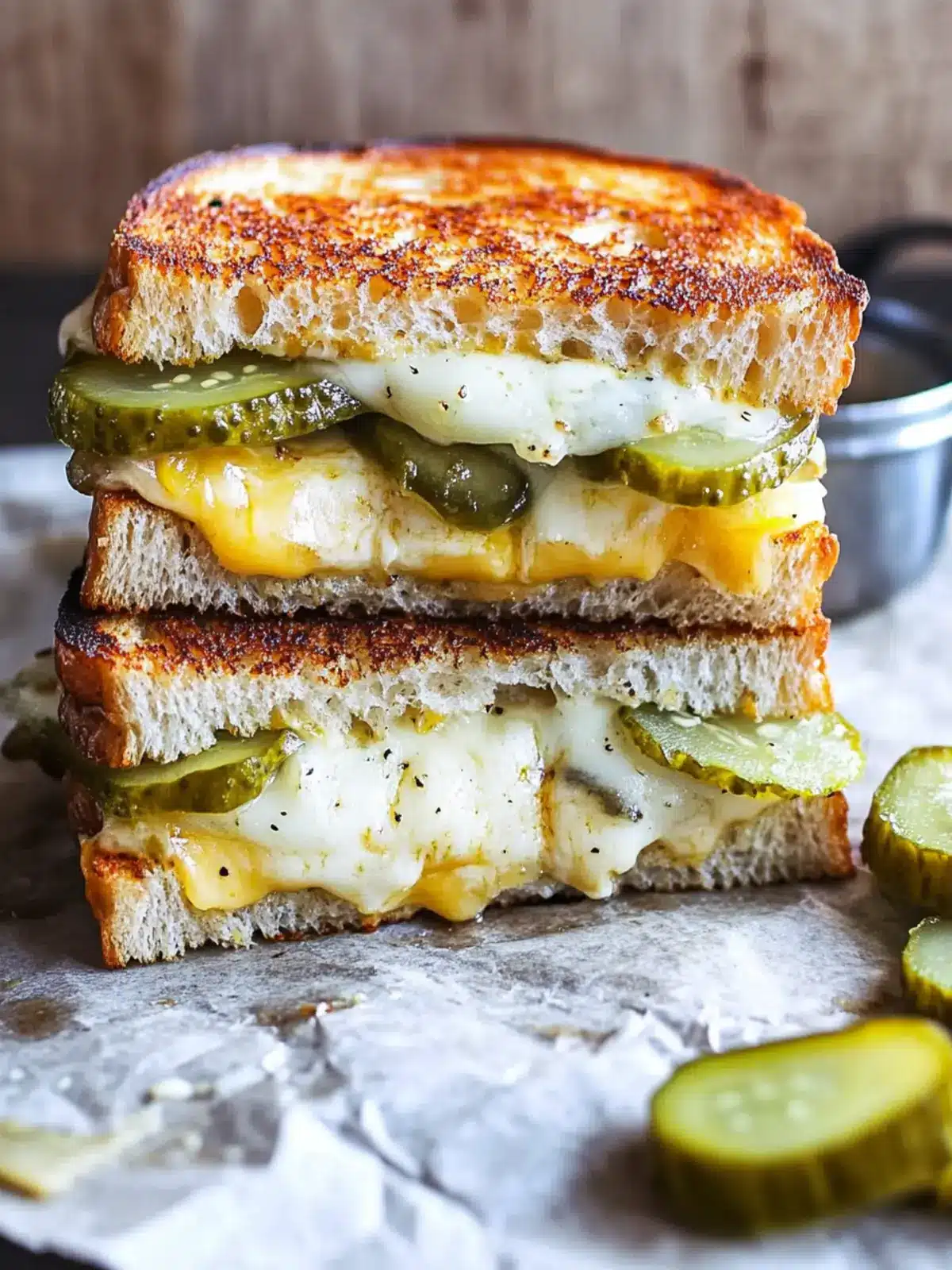 Cheesy Pickle Grilled Cheese Sandwich You'll Crave Daily 4 Pickle Grilled Cheese Sandwich