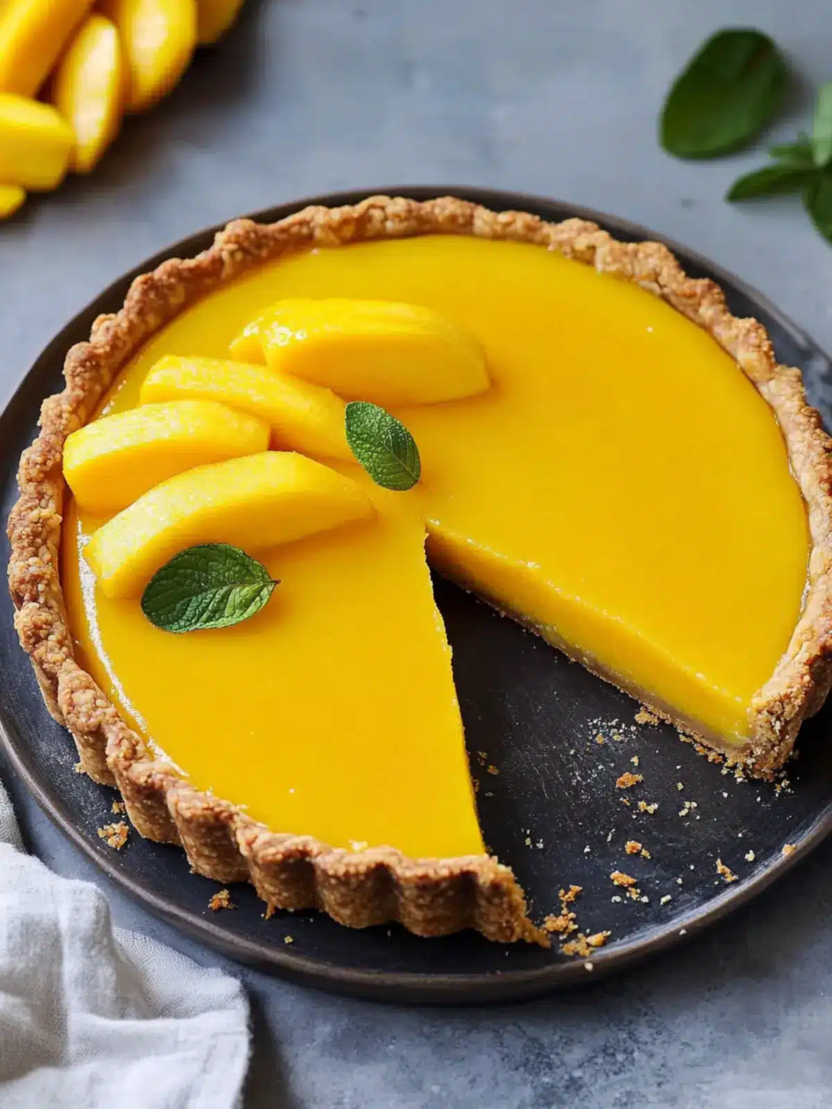 Mango Pie Recipe: Indulge in This Creamy Cheesecake Tart 4 Mango Pie Recipe (Cheesecake Tart)