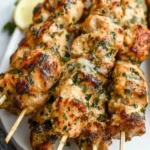 Ranch Garlic Parmesan Chicken Skewers