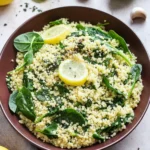 Delicious Spinach Couscous with Lemon and Garlic Bliss 7 Spinach Couscous with Lemon and Garlic