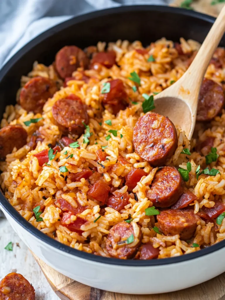 One-Pot Smoked Sausage And Rice