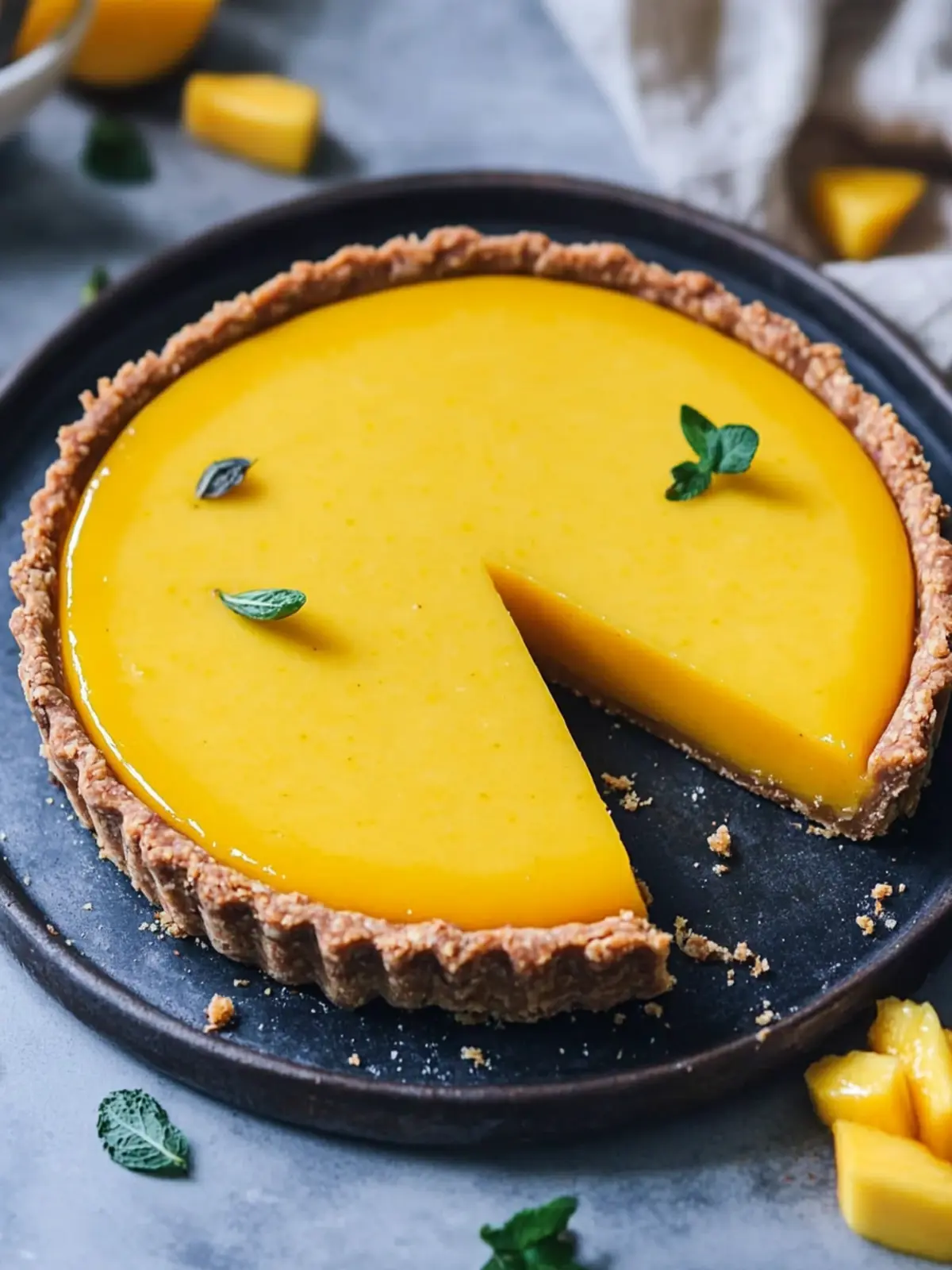Mango Pie Recipe: Indulge in This Creamy Cheesecake Tart 2 Mango Pie Recipe (Cheesecake Tart)