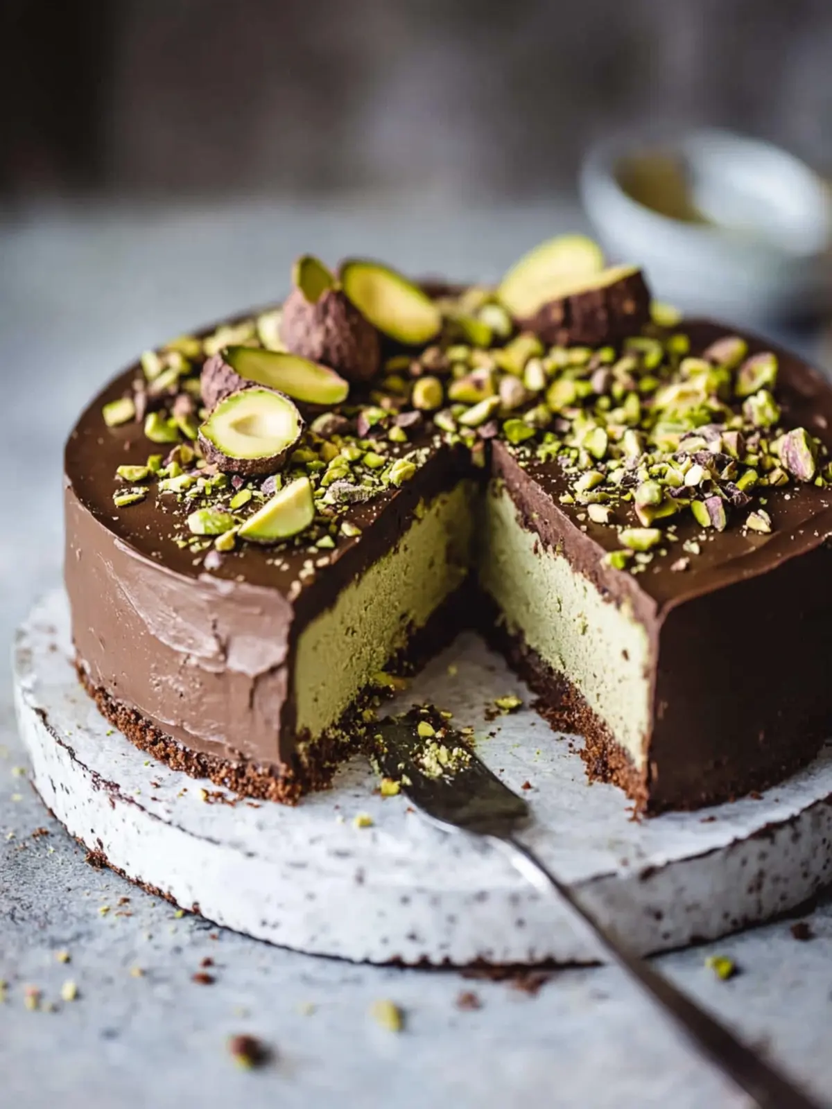 Decadent No-Bake Chocolate Pistachio Cake Recipe You’ll Love 3 No-Bake Chocolate Pistachio Cake Recipe