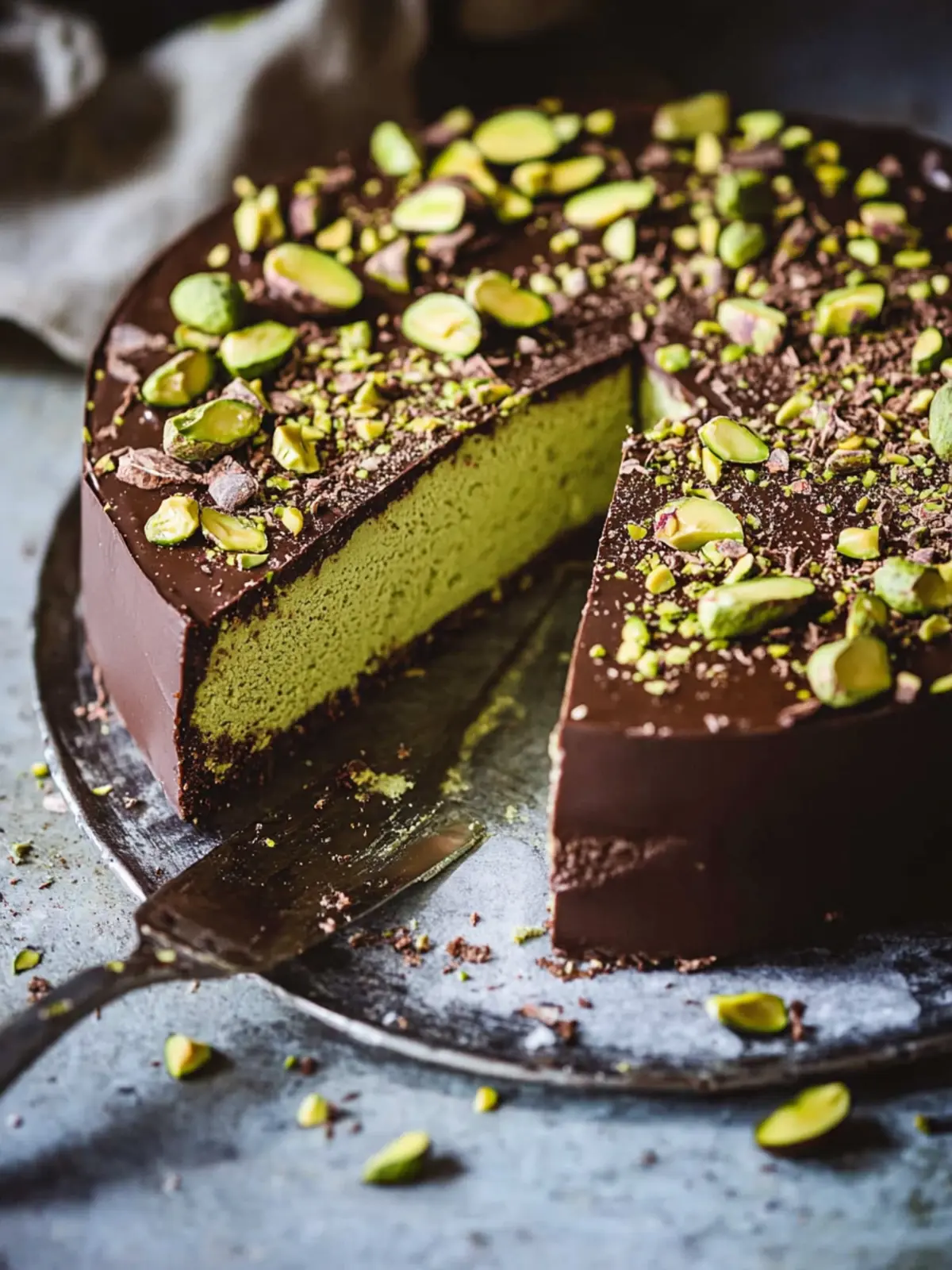Decadent No-Bake Chocolate Pistachio Cake Recipe You’ll Love 4 No-Bake Chocolate Pistachio Cake Recipe