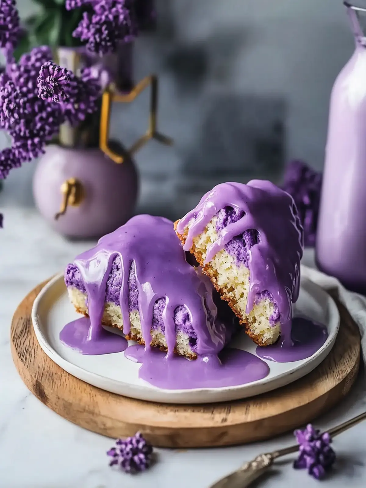 Delicious Ube Scones with Ube Glaze for a Sweet Twist 4 Ube Scones with Ube Glaze