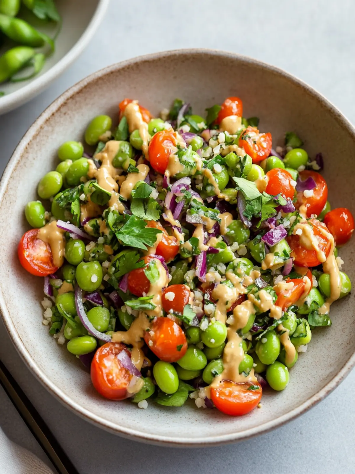 Delicious Edamame Salad with Peanut Ginger Dressing Recipe 5 Edamame Salad