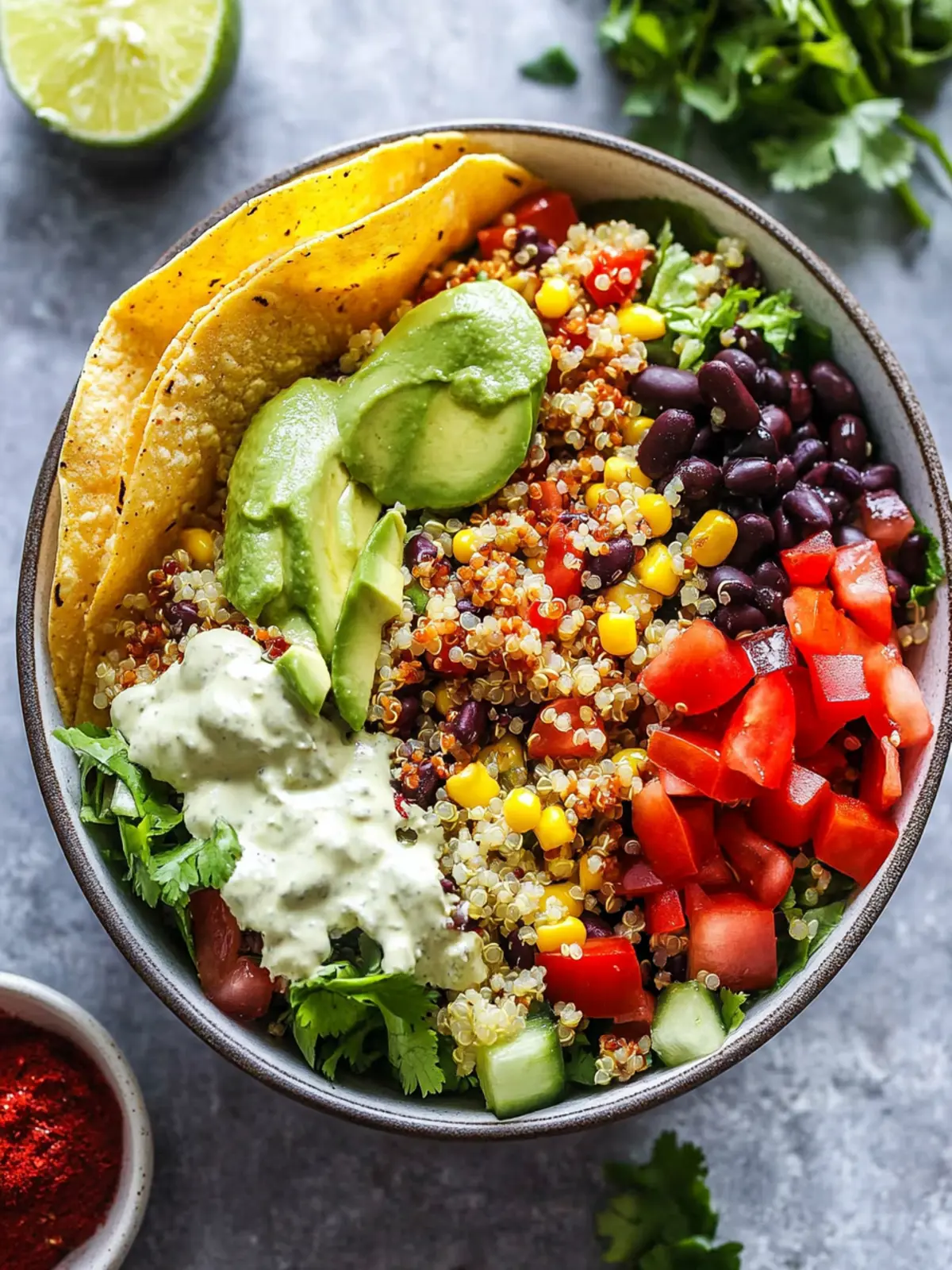 30 Minute Loaded Quinoa Taco Salad You'll Crave Daily 4 30 Minute Loaded Quinoa Taco Salad