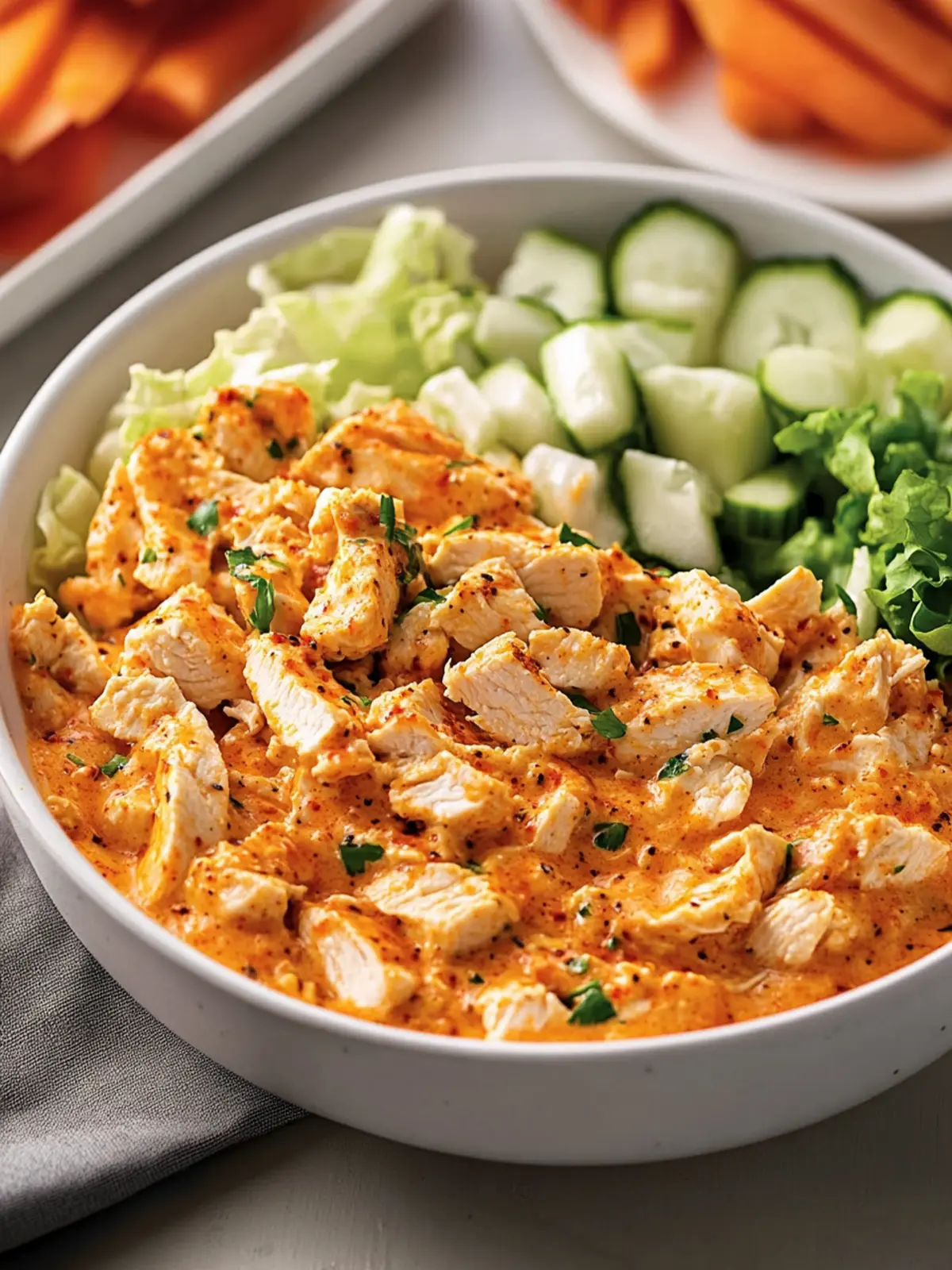 High-Protein Buffalo Chicken Salad