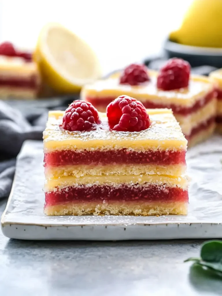Lemon Raspberry Bars