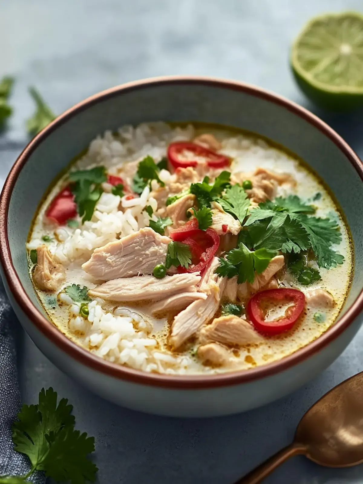 Coconut Chicken Brothy Rice for a Cozy Homemade Dinner 3 Coconut Chicken Brothy Rice