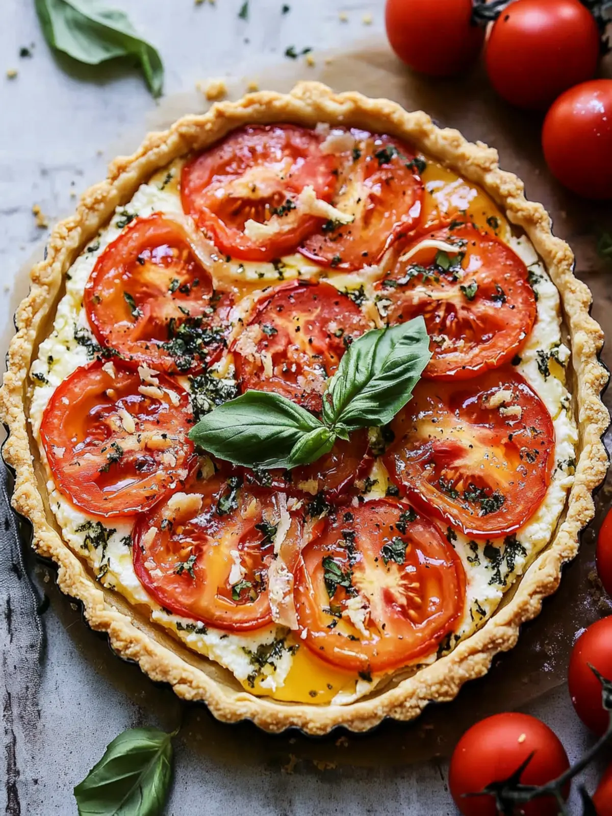 Tomato Ricotta Tart